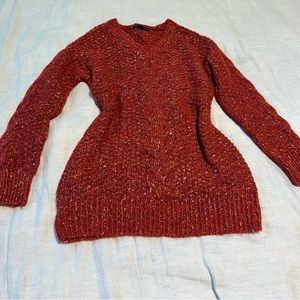 Heather red sweater BNWOT sz medium